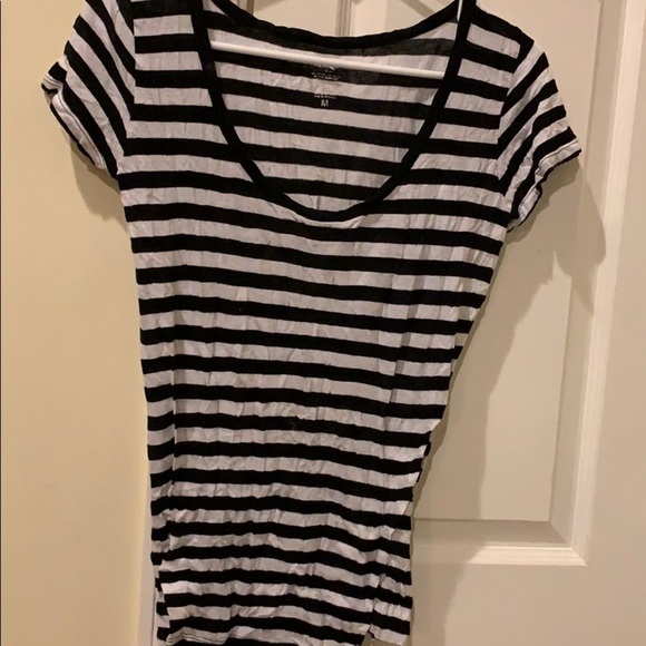 Women’s Black and White Strips Shirt - Picture 1 of 2
